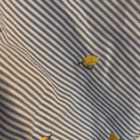 White Graphic Tee and Striped Shorts Set - Picture 8 of 8